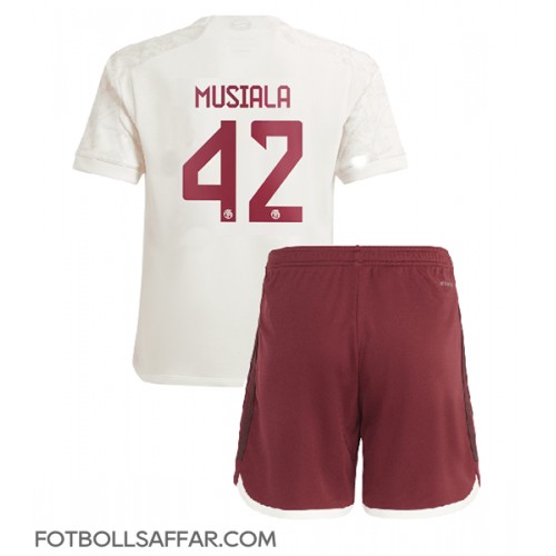 Bayern Munich Jamal Musiala #42 Tredje Dräkt Barn 2023-24 Kortärmad (+ Korta byxor)